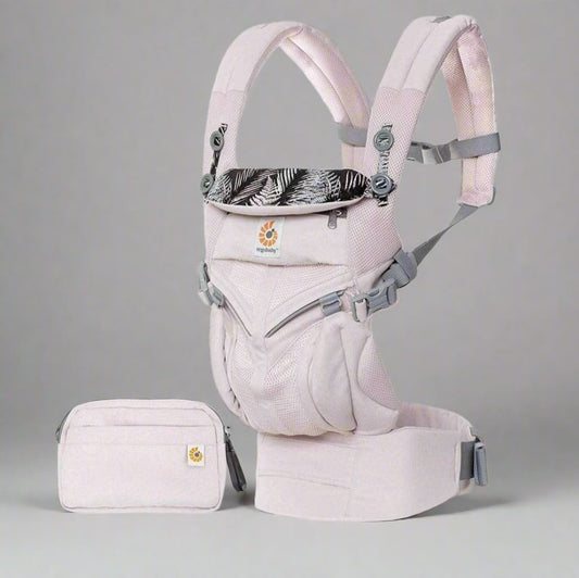 Porte Bébé - BreathBabyBag™ - Rose Maille - Deplacement - Bébé